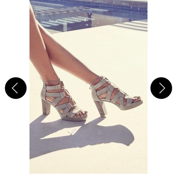 NEW PAUL GREEN Hana heels booties lace-up sandals - Picture 9 of 10